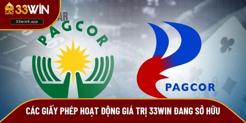 Danh sách giấy phép hoạt động hợp pháp của 33WIN