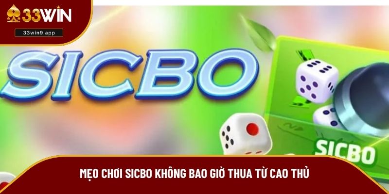 Mẹo chơi Sicbo không bao giờ thua từ các cao thủ
